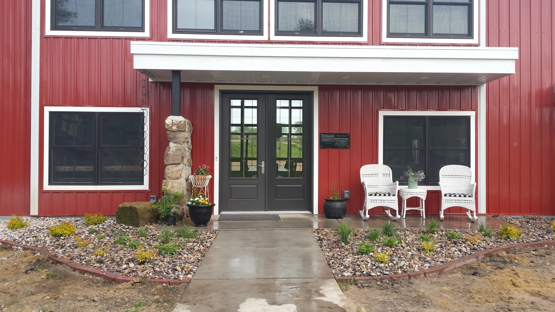 The front entry after the renovation.