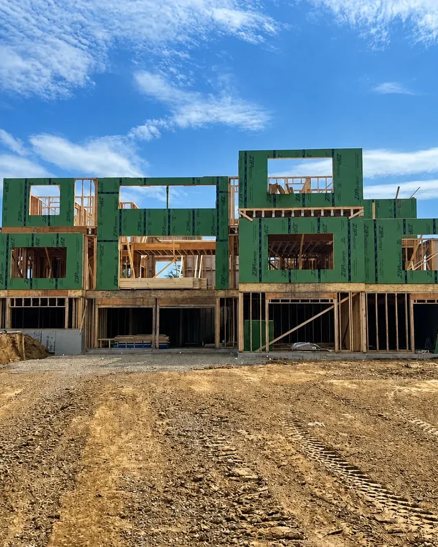 Build — framing on site